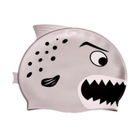 Shark Design Silicone Swim Cap